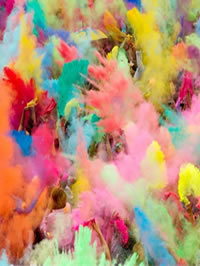 Colour festival powder